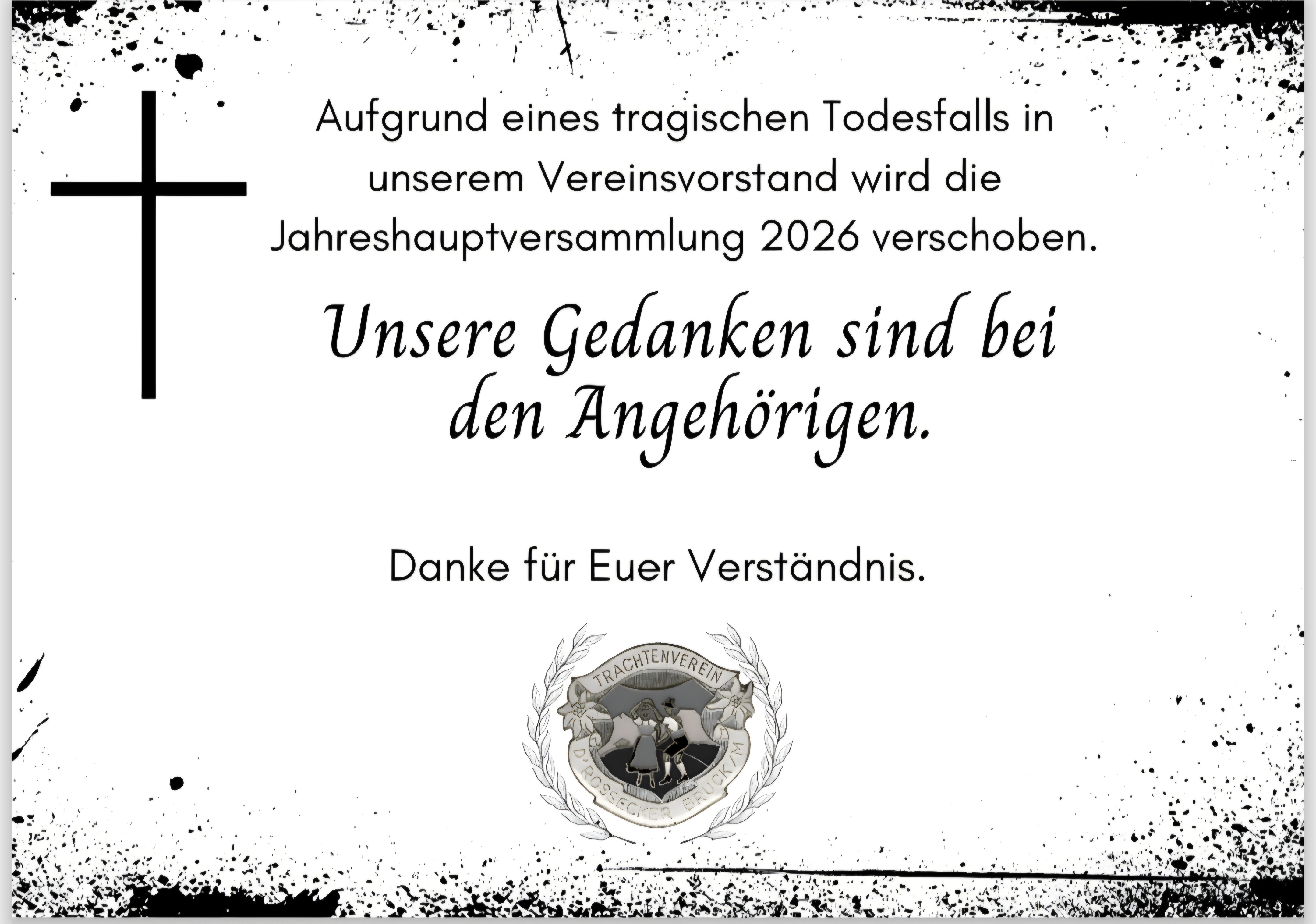 Verschiebung JHV 2026